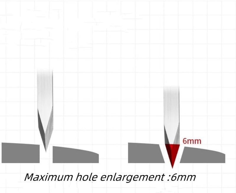 ANSAI Precision Double-Edge Stainless Steel Broach, Wood Handle, Modeling and Panel Line Chisel - Image 5